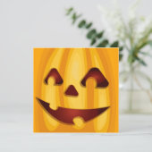 Carved pomkin glimlachend Halloween design (Staand voorkant)