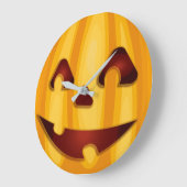 Carved pomkin glimlachend Halloween design Grote Klok (Hoek)