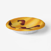 Carved pomkin glimlachend Halloween design Papieren Kommen (Gebogen)