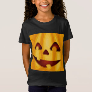 Carved pomkin glimlachend Halloween design T-shirt