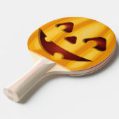 Carved pomkin glimlachend Halloween design Tafeltennisbatje (Voorkant Gekanteld)