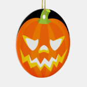 Carved Pumpkin - Halloween Keramisch Ornament (Rechts)