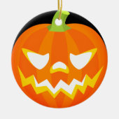 Carved Pumpkin - Halloween Keramisch Ornament (Voorkant)