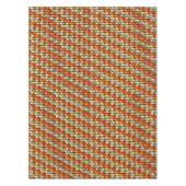 Carved rechtangular pieces reddish and beige align tafelkleed (Voorkant)