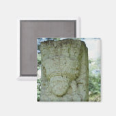 Carved Rock Sculpture Ancient Mayan Ruins Honduras Magneet (Voorkant / Achterkant)
