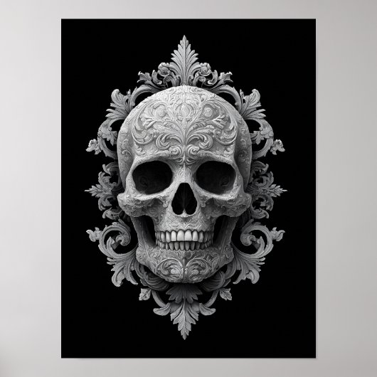 Carved Skull Poster (Voorkant)