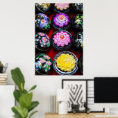 Carved Soap At Market Poster (Thuiskantoor)