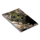 Carved Stone Celtic Cross - aangepaste naam Notitieboek (Rechterzijde)