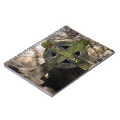 Carved Stone Celtic Cross - aangepaste naam Notitieboek (Linkerzijde)