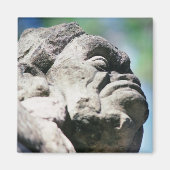 Carved Stone Figuur Ancient Mayan Ruins Copan Magneet (Voorkant)