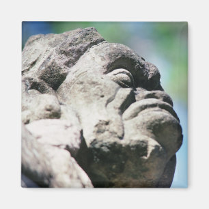 Carved Stone Figuur Ancient Mayan Ruins Copan Magneet