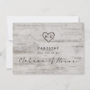 Carved Sweethearts Matron of Honor proposal Kaart