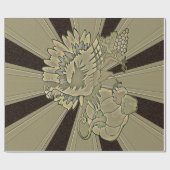 Carved Thanksgiving Turkey - Cadeaupapier (Vlak)