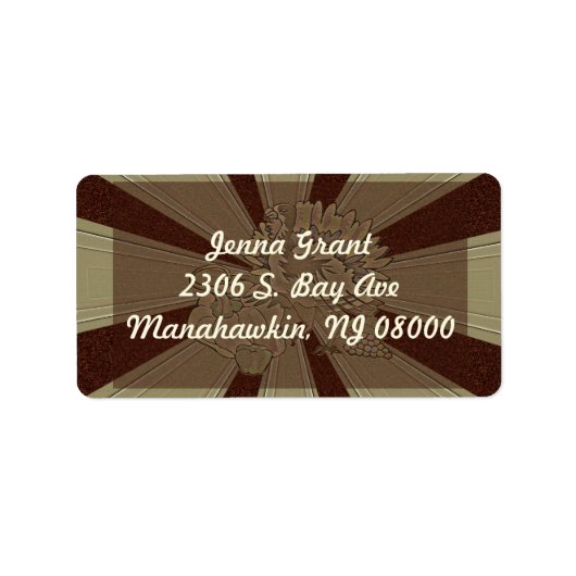 Carved Thanksgiving Turkey - Etiket (Voorkant)