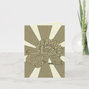 Carved Thanksgiving Turkey - Feestdagen Kaart