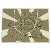 Carved Thanksgiving Turkey - Large Cadeautasje (Voorkant)