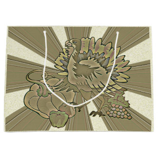 Carved Thanksgiving Turkey - Large Cadeautasje