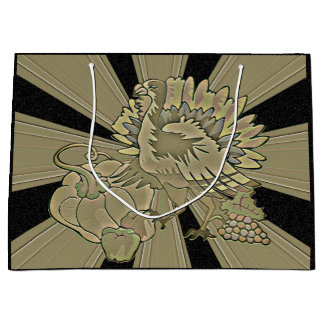 Carved Thanksgiving Turkey - Large Cadeautasje