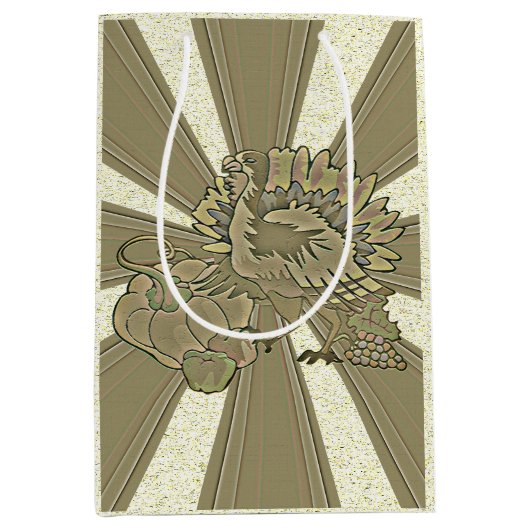 Carved Thanksgiving Turkey - Medium Cadeauzakje (Voorkant)