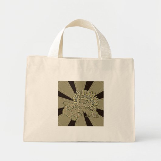 Carved Thanksgiving Turkey - Mini Tote Bag (Voorkant)