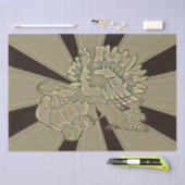 Carved Thanksgiving Turkey - Tissuepapier (Craft)