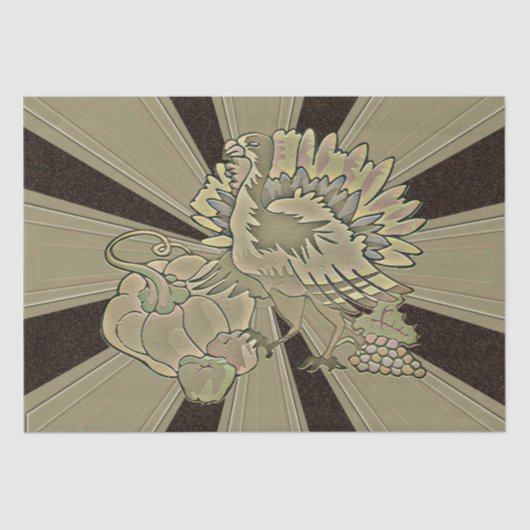 Carved Thanksgiving Turkey - Tissuepapier (Voorkant)