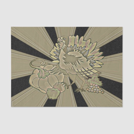 Carved Thanksgiving Turkey - Tissuepapier (Voorkant)