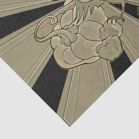 Carved Thanksgiving Turkey - Tissuepapier (Detail)