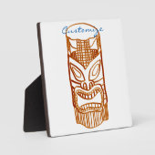 Carved Tiki scculpture Thunder_Cove Fotoplaat (Voorkant)
