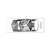 Carved Tiki scculpture Thunder_Cove Rubberstempel (Afrduk)