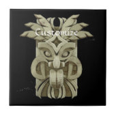 Carved Tiki scculpture Thunder_Cove Tegeltje (Voorkant)