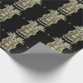 Carved Tiki Sculpture Thunder Cadeaupapier (Hoek)