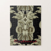 Carved Tiki Sculpture Thunder Legpuzzel (Verticaal)