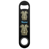 Carved Tiki Sculpture Thunder Speed Flessenopener (Voorkant)