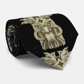 Carved Tiki Sculpture Thunder Stropdas (Opgerold)