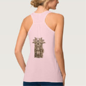 Carved Tiki Sculpture Thunder Tanktop (Achterkant)