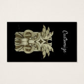 Carved Tiki Sculpture Thunder Visitekaartje (Achterkant)