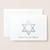 Carved Wood Chag Sameach Folie Kaarten (Voorkant met envelop)