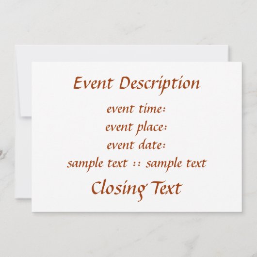 Carved Wood Chag Sameach Kaart (Achterkant)