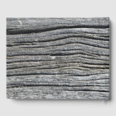 Carved Wood Heart Rustic Wedding Gastenboek (Achterkant)