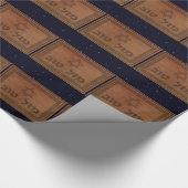 Carved Wood Mazel Tov Cadeaupapier (Hoek)