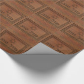 Carved Wood Mazel Tov Cadeaupapier (Hoek)