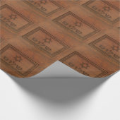 Carved Wood Shalom Cadeaupapier (Hoek)