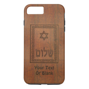 Carved Wood Shalom Case-Mate iPhone Case