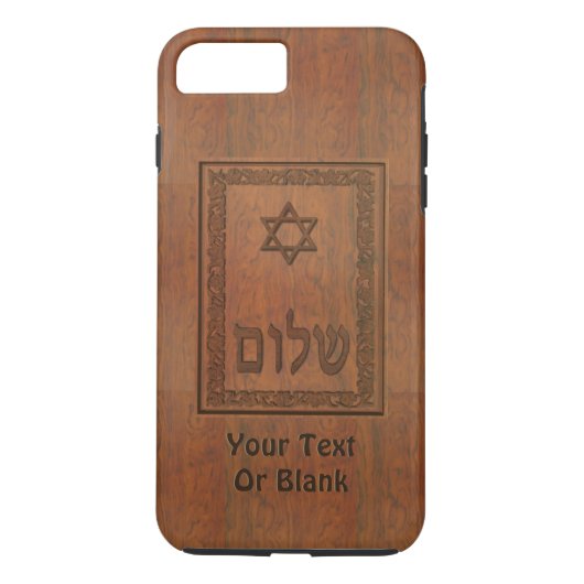 Carved Wood Shalom Case-Mate iPhone Case (Achterkant)