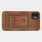 Carved Wood Shalom Case-Mate iPhone Case (Achterkant (horizontaal))