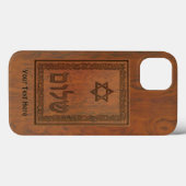 Carved Wood Shalom Case-Mate iPhone Case (Achterkant (horizontaal))