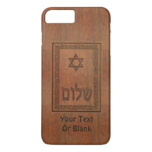 Carved Wood Shalom Case-Mate iPhone Case