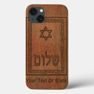 Carved Wood Shalom Case-Mate iPhone Case