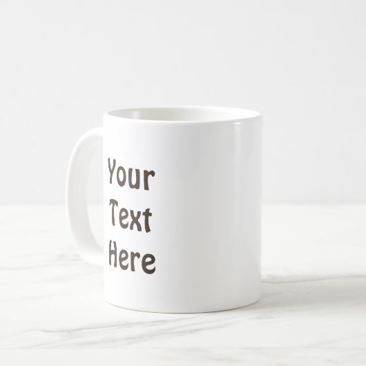 Carved Wood Shalom Koffiemok (Voorkant links)